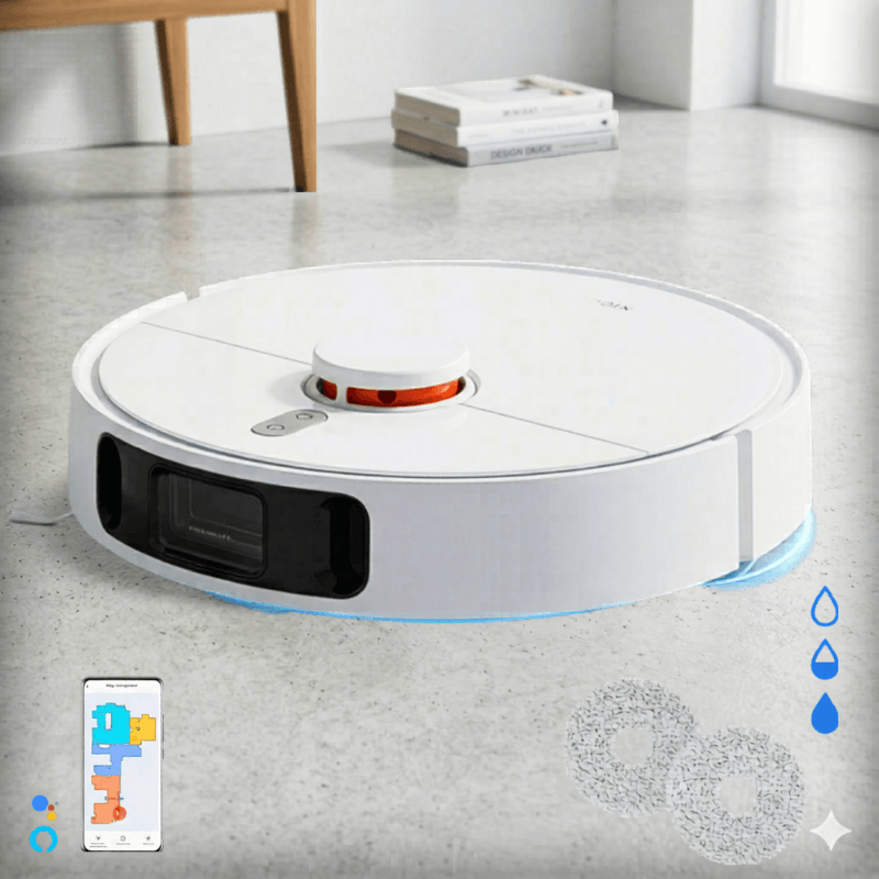 robô aspirador Xiaomi S10 com navegação LiDAR