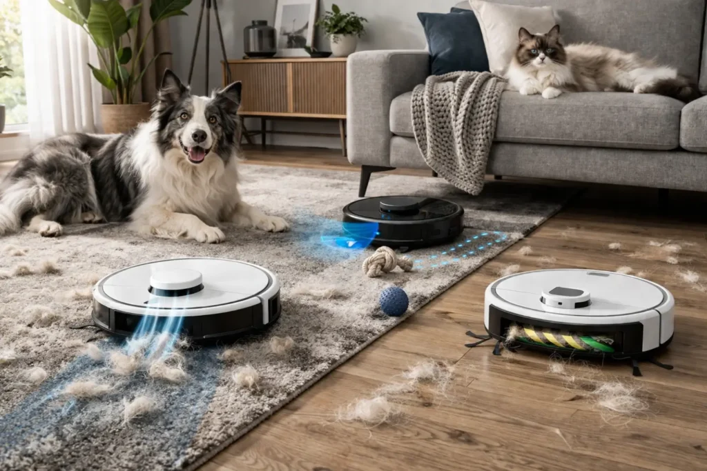 robô aspirador xiaomi s20 limpando sala